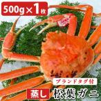 タグ付き 蒸し松葉蟹×1枚 500g前後