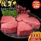 佐賀牛シャトーブリアン1000g 約200g×5枚