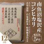 ふるさと納税 南魚沼市 【毎月定期便】南魚沼塩沢産コシヒカリ「貝瀬農園米」無洗米5kg全12回