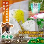 フレッシュモッツァレラチーズ3個全4回