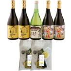 本格麦焼酎と清酒720ml5本組とレモンしめ鯖2パックセット