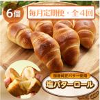 ふるさと納税 あきる野市 【毎月定期便】塩バターロール6個全4回
