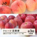 ふるさと納税 山辺町 【発送月固定定期便】フルーツ定期便 品種おまかせ白桃・プラム秋姫・サンふじ tf-ft3hpr全3回