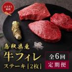 ふるさと納税 琴浦町 【毎月定期便】【和牛セレブ(6ヶ月定期便)】鳥取県産牛フィレステーキ2枚×全6回