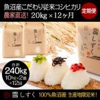 魚沼産こだわり従来コシヒカリ20kg 10kg×2袋