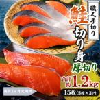 鮭 切り身 計約1.2kg 5枚×3P