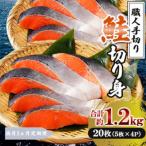 鮭 切り身 計約1.2kg 5枚×4P