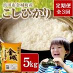 金城町産こしひかり 5kg全3回