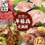 佐賀の牛 豚 鶏 食べ比べ 定期便 V-44 全12回