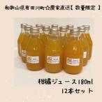 農家直送 果汁100% 柑橘ジュース180ml×12本全2回