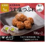 紀州南高梅うす塩つぶれ 塩分約6% 全5回