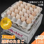 富士山の恵忍野のたまご‐うま味のピンク玉‐50個入全12回