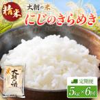 定期便 全6回 にじのきらめき 精米 5kg