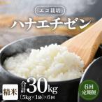 エコ栽培ハナエチゼン精米5kg全6回