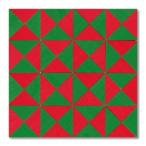 童具館 ケルンモザイク45四角CS(1/4直角二等辺三角形 緑・赤)
