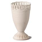 《 アレンジベース 》◆とりよせ品◆カルチベーター エッジデコS アンテックホワイト インテリア 花資材 花器 ベース アレンジ 安い 装飾 土台