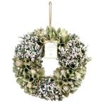 ドライフラワー アレンジ とりよせ品 ドライ木の実のナチュラルリース 30cm ミントグリーン ドライフラワー プリザーブドフラワー アレンジメント 母の日