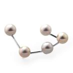 淡水パールブローチK18WG淡水パール