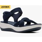 クラークス Clarks レディース サンダル アーラショア アンクルストラップ Arla Shore ネイビーテキスタイル 紺色