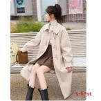 ダッフルコート厚手裏地綿秋冬チェスターコート森ガール通学コートレディースダッフルコート学生ショート丈 2色