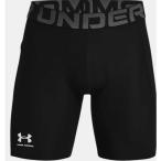 アンダーアーマー　メンズ トレーニング UAヒートギアアーマー ショーツ UA HG Armour Shorts(LGサイズ/ ) Black×White　1361596_22SS