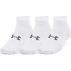 Under Armor для мужчин и женщин UA Esse n автомобиль ru low cut носки 3P UA Essential Low Cut 3Pk(LG размер /White×White×PitchGray)[ возвращенный товар замена не возможна ] 1365745