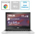 ショッピングパソコン ASUS エイスース　ノートパソコン Chromebook CX1 11.6型 トランスペアレントシルバー　CX1102CKA-N00010