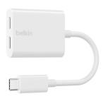 BELKIN RockStar USB-C аудио + зарядка адаптор белый F7U081btWH