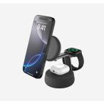 BELKIN　UltraCharge Pro Qi2 25W 3-in-1マグネット式充電ドック チャコール　WIZ040dqCH
