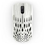 Pwnage　ゲーミングマウス Trinity CF Solid ［光学式 / 有線/無線(ワイヤレス) / 5ボタン / USB (Type-C＋Type-A)］ White　pw-trinity-cf-solid-white