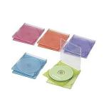 エレコム ＣＤ／ＤＶＤ／Ｂｌｕ−ｒａｙ対応収納スリムケース（１枚収納×１０セット） ＣＣＤ‐ＪＳＣＳ１０ＡＳＯ　（５色アソート）