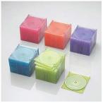 エレコム ＣＤ／ＤＶＤ／Ｂｌｕ−ｒａｙ対応収納スリムケース（１枚収納×１００セット） ＣＣＤ‐ＪＳＣＳ１００ＡＳＯ