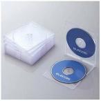 エレコム ＣＤ／ＤＶＤ／Ｂｌｕ−ｒａｙ対応収納スリムケース　（２枚収納×１０セット・クリア） ＣＣＤ‐ＪＳＣＳＷ１０ＣＲ