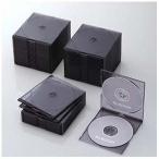 エレコム ＣＤ／ＤＶＤ／Ｂｌｕ−ｒａｙ対応収納スリムケース（２枚収納×５０セット） ＣＣＤ‐ＪＳＣＳＷ５０ＣＢＫ