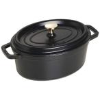 STAUB　《IH対応》ホーロー鍋 「ピコココットオーバル」(2.3L)　40500-231 ブラック