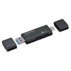  зеленый house USB Type-C+USB Type A экономичный автомобиль do Lee da/ lighter [USB3.0/2.0/1.1 / смартфон * планшет соответствует ] GH-CRACA-BK