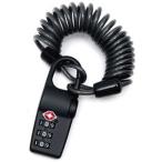 TTC　コンサイス コイルワイヤー ダイヤルロック ブラック コンサイス BK　TTL012-BK