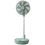 ショッピング省エネ BRUNO　ブルーノ　扇風機 DCモーター搭載 (省エネタイプ) 自動首振り機能あり 温度センサー搭載 リモコン付き グリーン　BOE112-GR