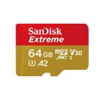 サンディスク　SanDisk Extreme microSDXC UHS-Iカード [Class10 /64GB]　SDSQXAH-064G-JN3MD