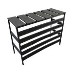 旭興進　人工木アルミ室外機カバー5型(風通し良) 中サイズ　AKS38647