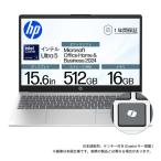 ショッピングノートパソコン 新品 HP　ノートパソコン ［15.6型 / Windows11 Home / intel Core Ultra 5 / メモリ：16GB / SSD：512GB］ ナチュラルシルバー　BJ0M7PA-AAAB