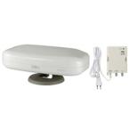  солнечный электронный наземный цифровое вещание прием специальный наружный * салон двоякое применение бустер встроенный антенна SDA-5-2-IW ( слоновая кость белый )