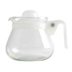 リビング　ティーポット 850ml ホワイト 3〜4人用 ガラス製 急須　ティーポット850MLホワイ