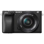 ショッピングデジタルカメラ ソニー　SONY　α6400 ミラーレス一眼カメラ パワーズームレンズキット　ブラック　α6400 パワーズームレンズキット ILCE-6400L ブラック