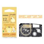  Casio CASIO этикетка зажигалка NAME LAND для лента Sanrio герой лента [ чёрный знак / 12mm ширина ] Pom Pom Purin XR-12SAPN1