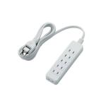 エレコム　ELECOM　シャッタータップ 6個口 2m ホワイト　T-ST02N-2620WH