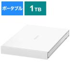 ショッピング1000 エレコム　ELECOM　外付けSSD USB-A接続 (PS4対応) ホワイト [ポータブル型/1TB]　ESD-EJ1000GWHR