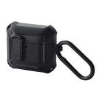 エレコム　ELECOM　AirPods 4 ケース 用 耐衝撃 カバー ZEROSHOCK Lock ブラック　AVA-AP06ZEROLBK