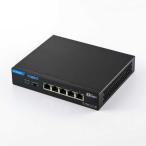 エレコム　ELECOM　Giga対応スイッチングHub 5ポート 10G 金属筐体 電源外付モデル　EHC-X05MA-HB