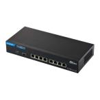エレコム　ELECOM　Giga対応スイッチングHub 8ポート 10G 金属筐体 電源外付モデル　EHC-X08MA-HB